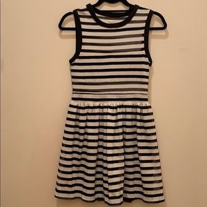 Black and White Striped Dress